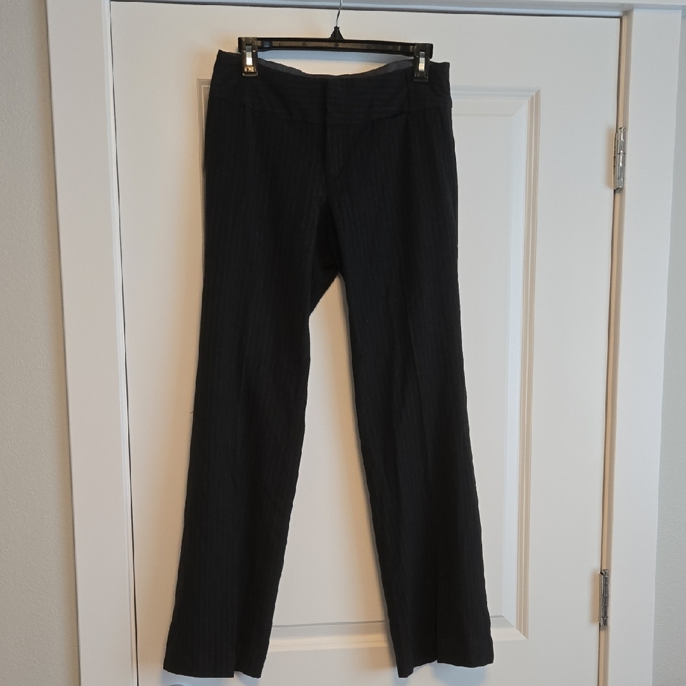 Old Navy Charcoal Pinstripe Trousers